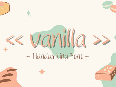 Vanilla Handwriting Font>>https://creativemarket.com/Ruddean2109 basic font craft font cute font design display font font graphic design handwriting simple font standard font typography