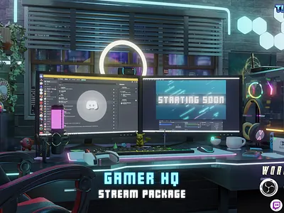 Twitch Animated Overlay Pack 🖥️📱 Gaming Setup 3d 3d animation 3d art after effects blender computer gamer setup gaming setup overlay overlays photoshop stream graphics stream overlay twitch twitch alerts twitch overlay twitch pack twitch panels twitch screens