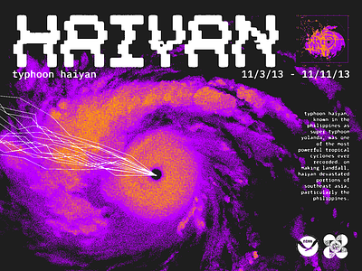 Typhoon Haiyan Poster Design design edgy graphic design hurricane poster typhoon