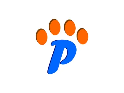 P letter Iconic Animal leg logo design branding graphic design leg logo letter letter p logo