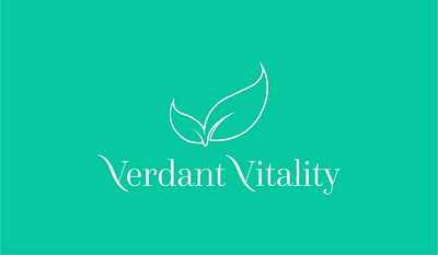 Verdant Vitality branding design flat graphic design logo minimal typography ui vector