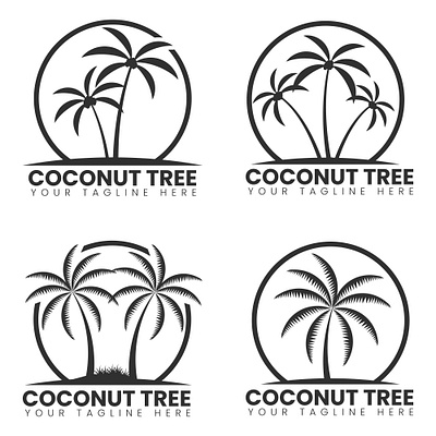 Coconut Tree Logo Design brand brand strategy branding coconut tree logo custom logo design design graphic design graphic designer illustration indentity logo logo design logo designer minimalist logo modern logo natural logo palm tree logo sea vibes