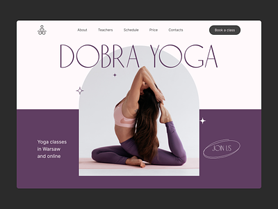 Website for Yoga studio concept design minimalism services ui ux uxui web website concept wellbeing yoga