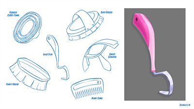 Grooming Kit Prop Design animation prop design