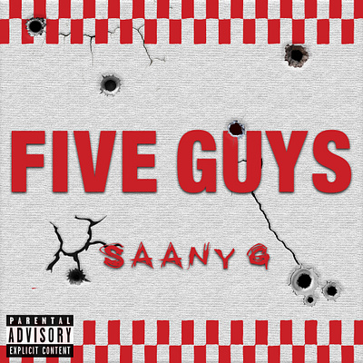 Five Guys album art cover art graphic design logo design mixtape rapper