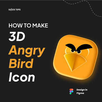 3D Angry Bird (Chuck) - Behind the process 3d branding graphic design logo ui