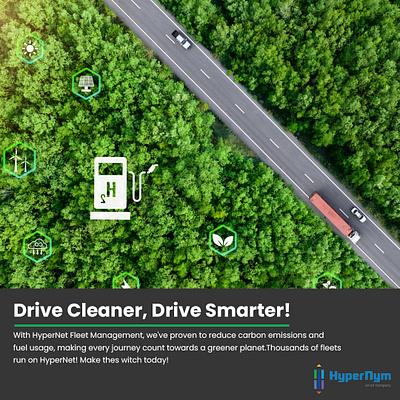 Drive Cleaner & Environment Cleaner Through Hypernet clean drive cleaner drive smarter environment graphic design reduce emmission