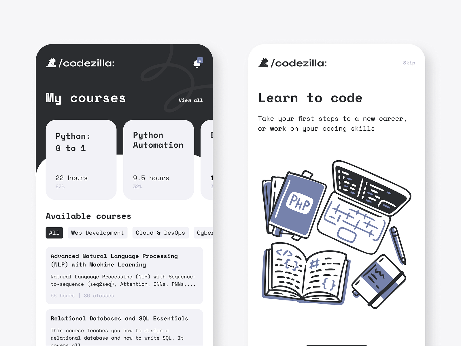 E Learning Mobile App IOS Android Coding Minimalist App Details By e-learning-mobile-app-ios-android-coding-minimalist-app-details-by