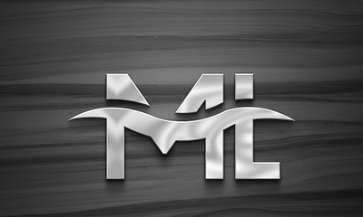 ML letter logo design with black orange color cool animation branding crad desgin design graphic design illustration ml logo