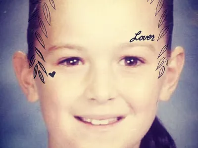 Young me needed tattoos animation art graphic design procreate