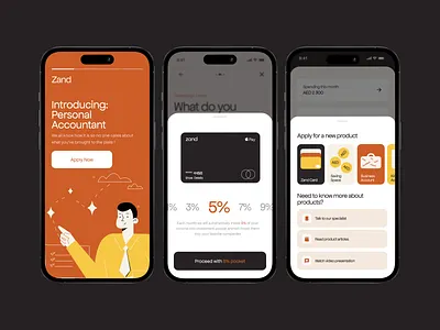 Zand Bank - Mobile Bank App Design app desgin bank bank app banking app clean design finance finance app graphic design illustration minimal mobile app money money app ui ux