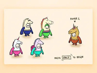 Character Drawings for Lyearn's Design Team avatars cartoon character design doodle fall guys game avatars game characters graphic procreate visual