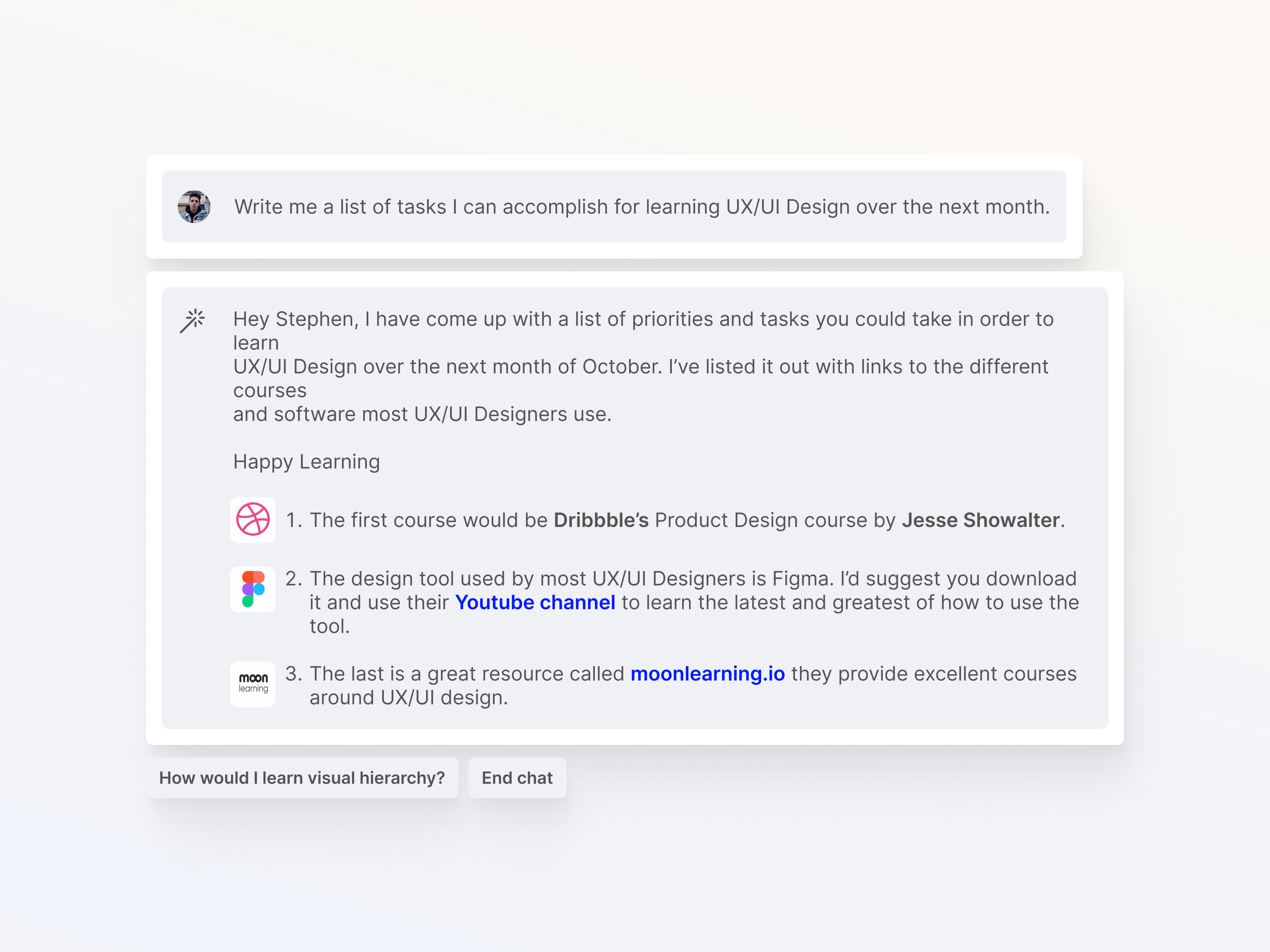 AI Chat - Prompt-Based AI feature components - UI Design ai ai chat bot chat bot component library design design system enterprise software figma generative ai product design product designer prompt based ai saas ui ui design ui designer uiux ux design