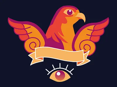 falcon illustration design falcon illustration