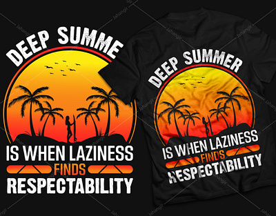 Summer T-Shirt Design animation design graphic design logo motion graphics summer tshirt ui