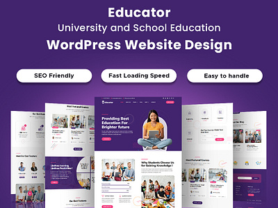 University and School Education WordPress Website wordpresscustomization