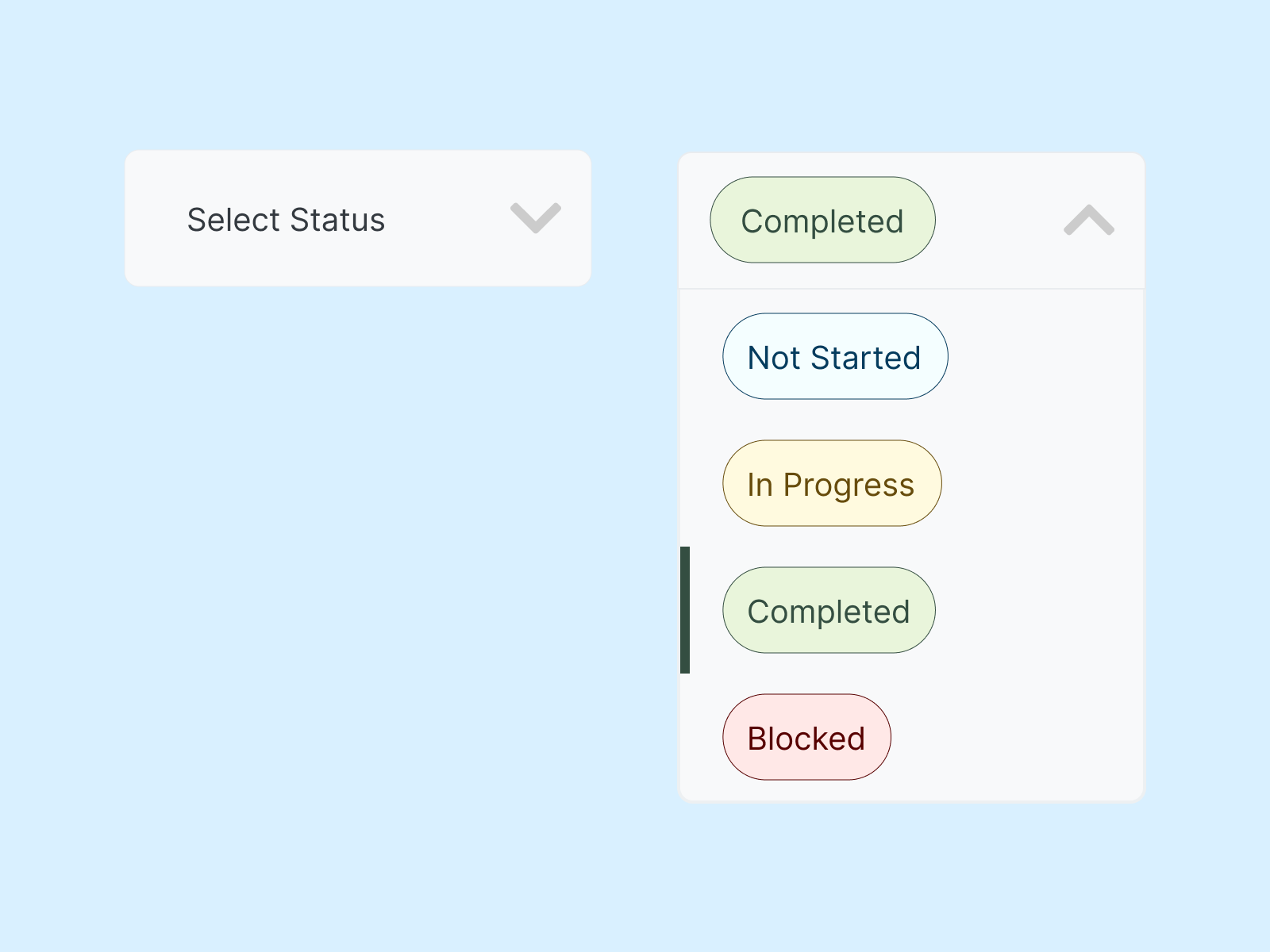 Daily UI 27: Dropdown daily ui daily ui 27 daily ui dropdown dropdown uo status dropdown ui challenge