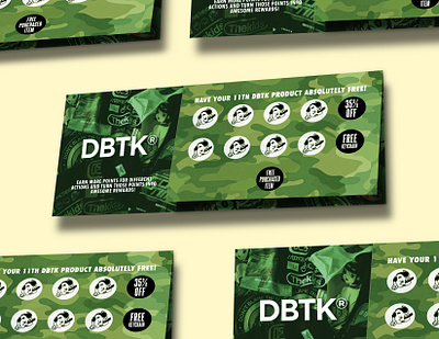 DBTK: Double-Based Reward Card adobe illustrator adobe lightroom adobe photoshop advertising graphic design loyalty card marketing