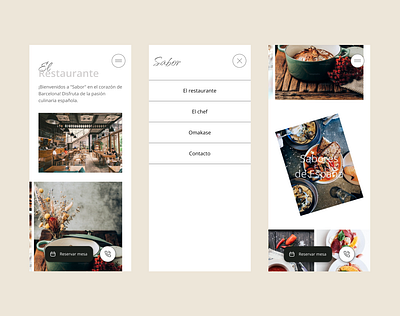 Restaurant website cafe mobile restaurant ui uxui webdesign