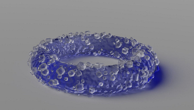 Blue Sour gummy 3d graphic design