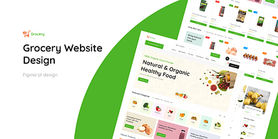 Grocery Web Landing page ecommerce figma homepage landing page ui uidesign uiux uxdesign website design