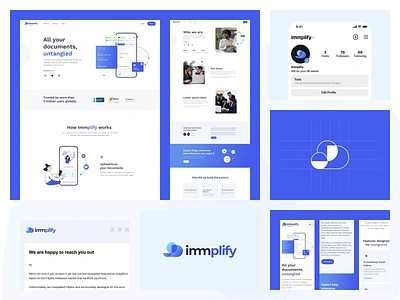 Immplify showreel animation app design illustration interaction mobile music reel reel design show reel showreel ui user experience user interface ux video web websdesign website