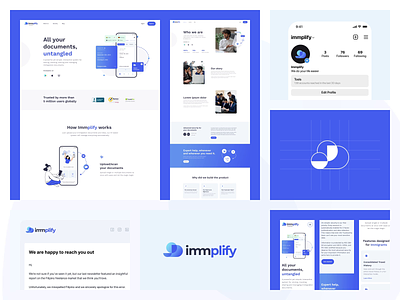 Immplify showreel animation app design illustration interaction mobile music reel reel design show reel showreel ui user experience user interface ux video web websdesign website