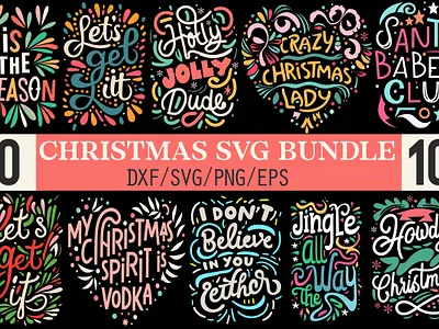 Christmas Svg Design Bundle tradition
