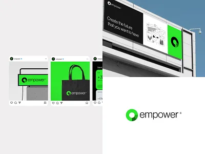 Empower Finance Service Management: logo design, visual identity automation b2b brand branding crm design finance graphic design icon identity illustration logo logotype management saas software ui ux visual visual identity