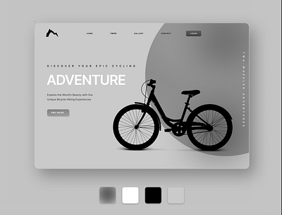 Two-wheeled Adventure ui uiux ux webdesign