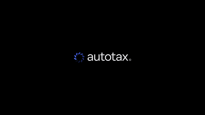 Autotax final logo badge blue brand branding circle design financial gradient law logo monogram radial tax tributes