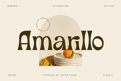 Amarillo - Modern Sans Font stylish font