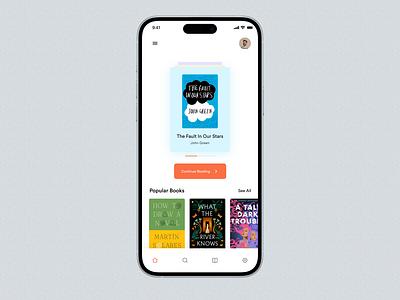 Book App app design audio book app book book app design illustration mobile design reading app