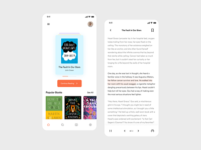 Book App app design audio book app book book app design illustration mobile design reading app