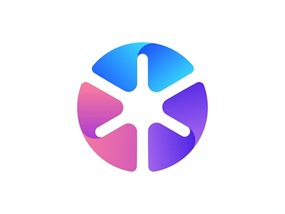 Overmind - Logo Concept 3 brand branding coding crypto developer developing geometric gradients logo logodesng platform prize programming puzzle rays simple star web3