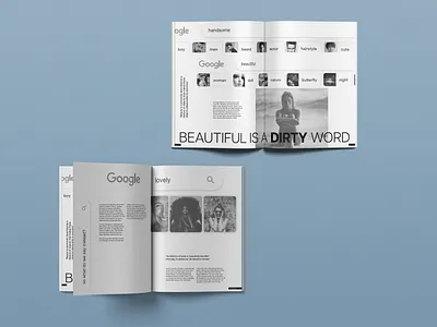 Page Layout -- Beautiful is a Dirty Word design graphic design typography