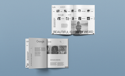 Page Layout -- Beautiful is a Dirty Word design graphic design typography
