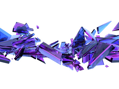 Abstract design 3d abstract art background blender blender3d branding broken design glass illustration purple render shape shattered
