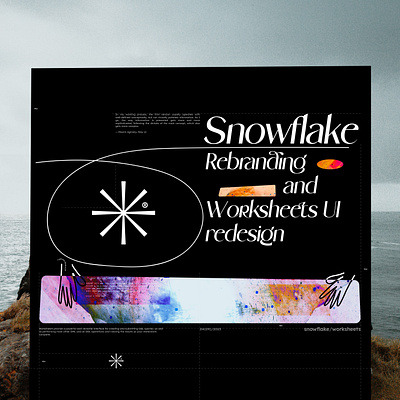 Snowflake UI redesign & rebranding branding product design snowflake web design