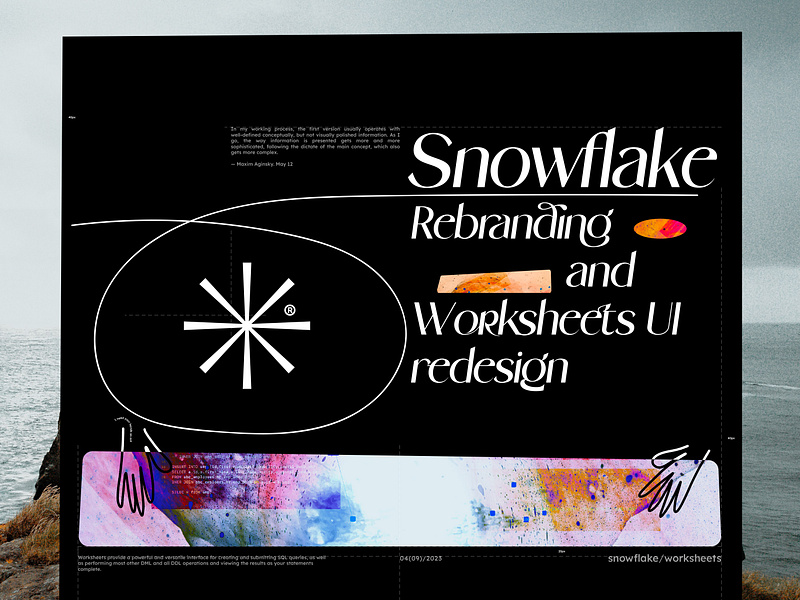 Snowflake UI redesign & rebranding branding product design snowflake web design