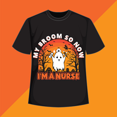 nurse Halloween retro vintage t shirt design virus