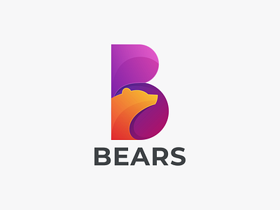 BEARS bear b logo bears bears logo branding design graphic design icon illustration logo