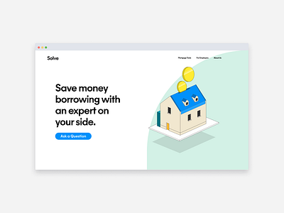 Solve Finance illustration design illustration landing page ui ux website