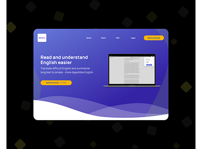 Simply chrome extension uiux design web design