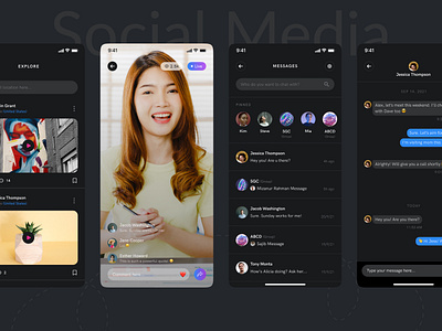 Social Media appdesign appdevelopment branding design designinspiration dribbble graphic design illustration logo ui