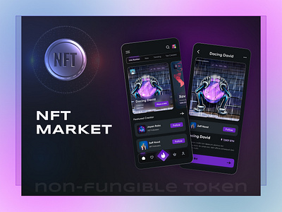 NFT Market appdesign appdevelopment branding design designinspiration dribbble graphic design illustration logo ui