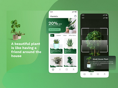 Plant App 3d animation appdesign appdevelopment branding design designinspiration dribbble graphic design illustration logo motion graphics ui