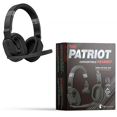 Patriot Headset branding graphic design logo package design printing retail