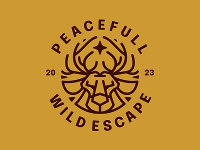 Peacefull wild escape app branding design graphic design illustration logo typography ui ux vector