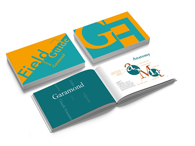 Booklet design - Field Guide book design booklet design futura garamond graphic design layout typography